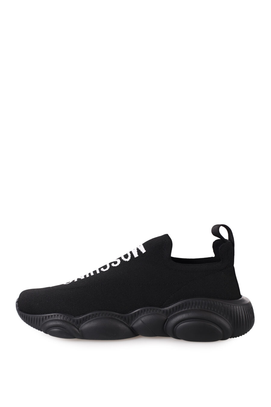 Zapatillas elásticas negras con logo blanco - IMG 0360