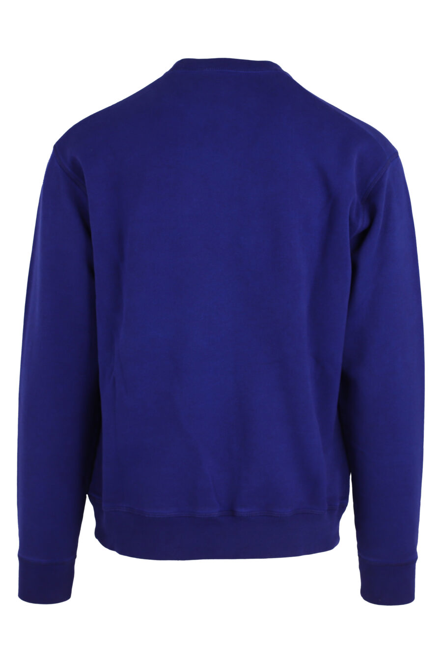 Blue sweatshirt with white outline logo - IMG 4754