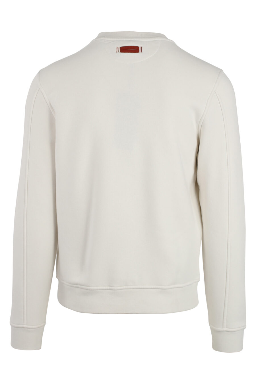 Weißes Sweatshirt mit Logo-Mix mittig - IMG 4791