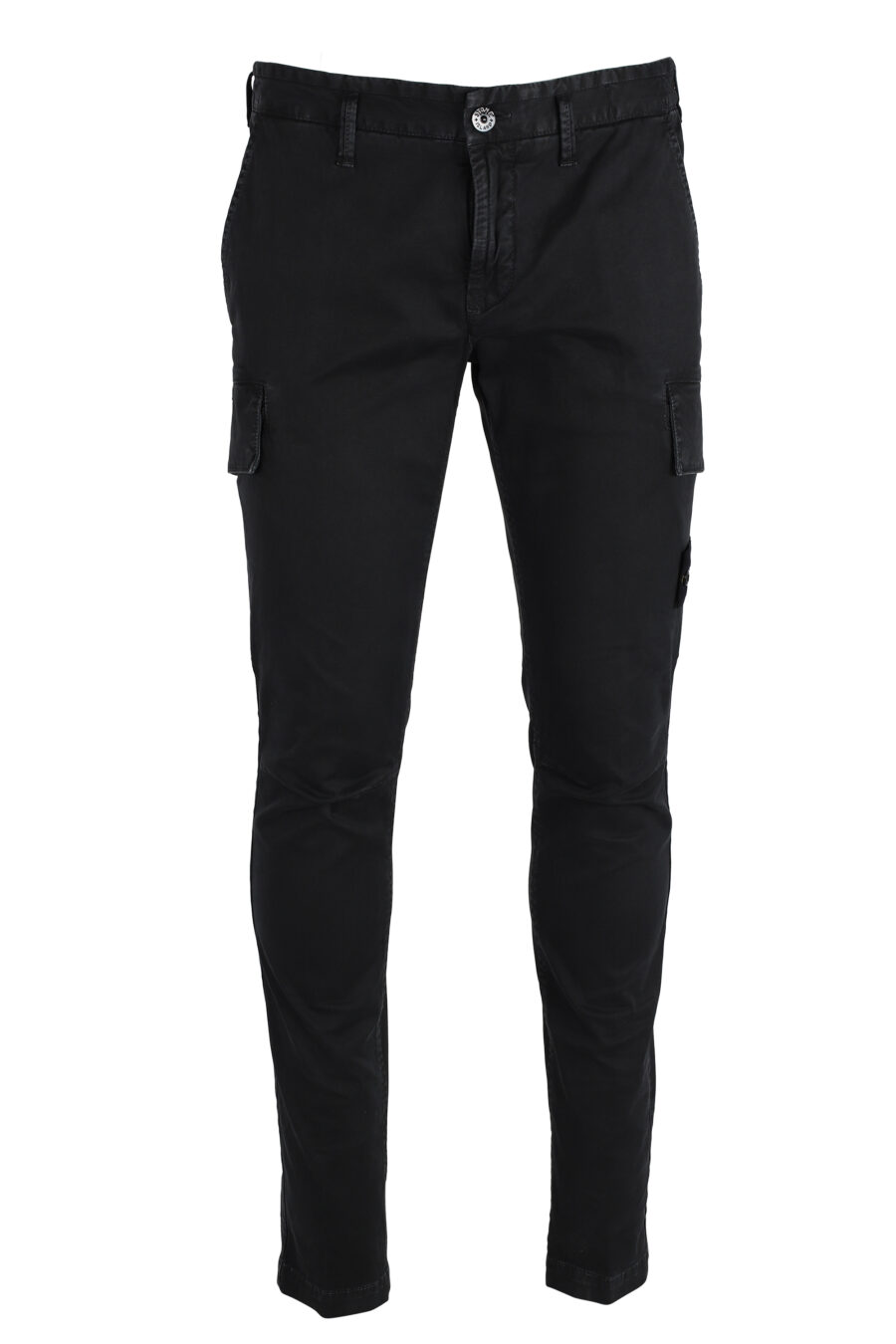 Pantalón negro con bolsillos laterales y parche - IMG 4794