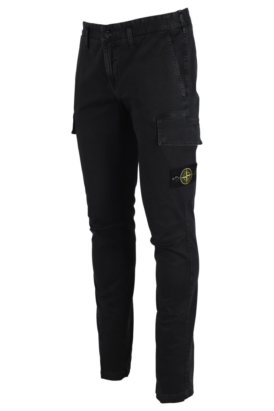 Pantalón negro con bolsillos laterales y parche - IMG 4795