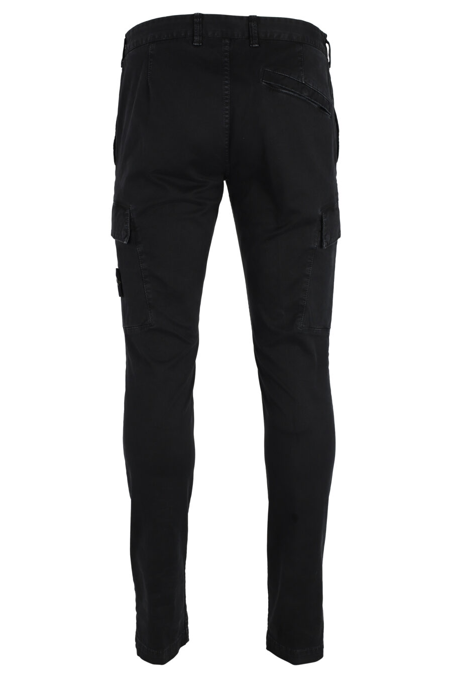Pantalón negro con bolsillos laterales y parche - IMG 4797