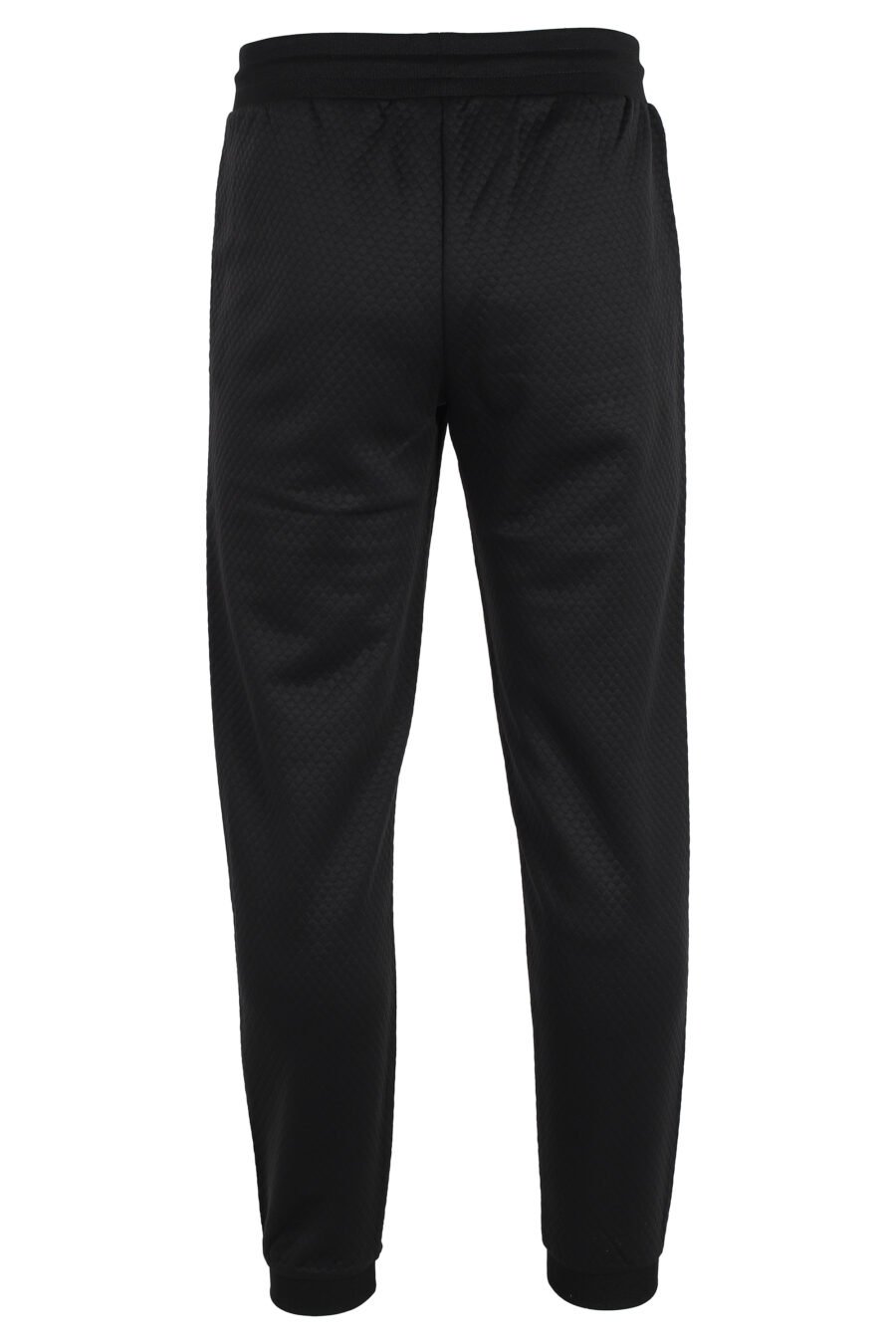 Pantalón de chándal negro con logo placa dorada "lux identity" - IMG 4818