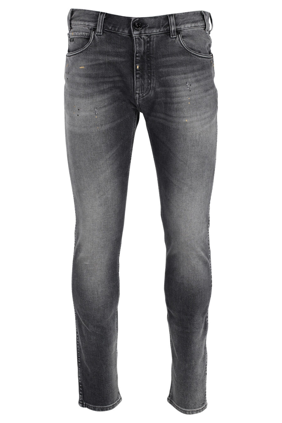 Ausgebleichte graue Jeans mit Adler-Logo - IMG 4823