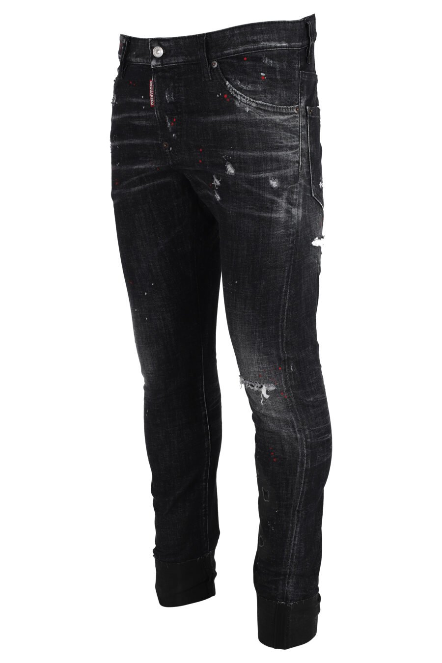 Sexy Twist-Denim-Jeans, schwarz ausgefranst - IMG 4853
