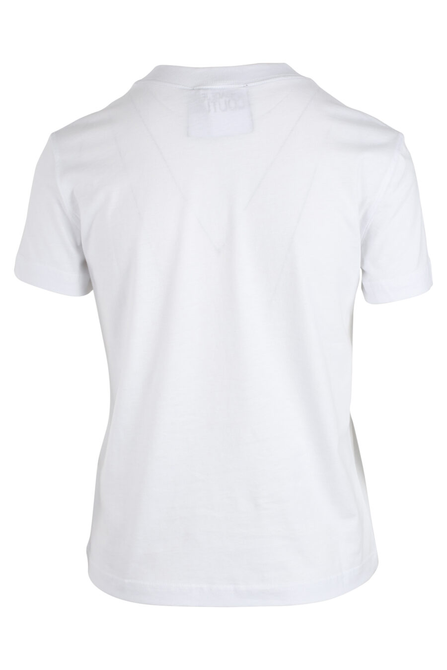 Camiseta blanca con logo dorado en el centro - IMG 4863