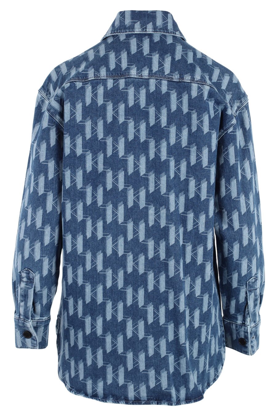 Blue denim jacket with monogram logo - IMG 4922
