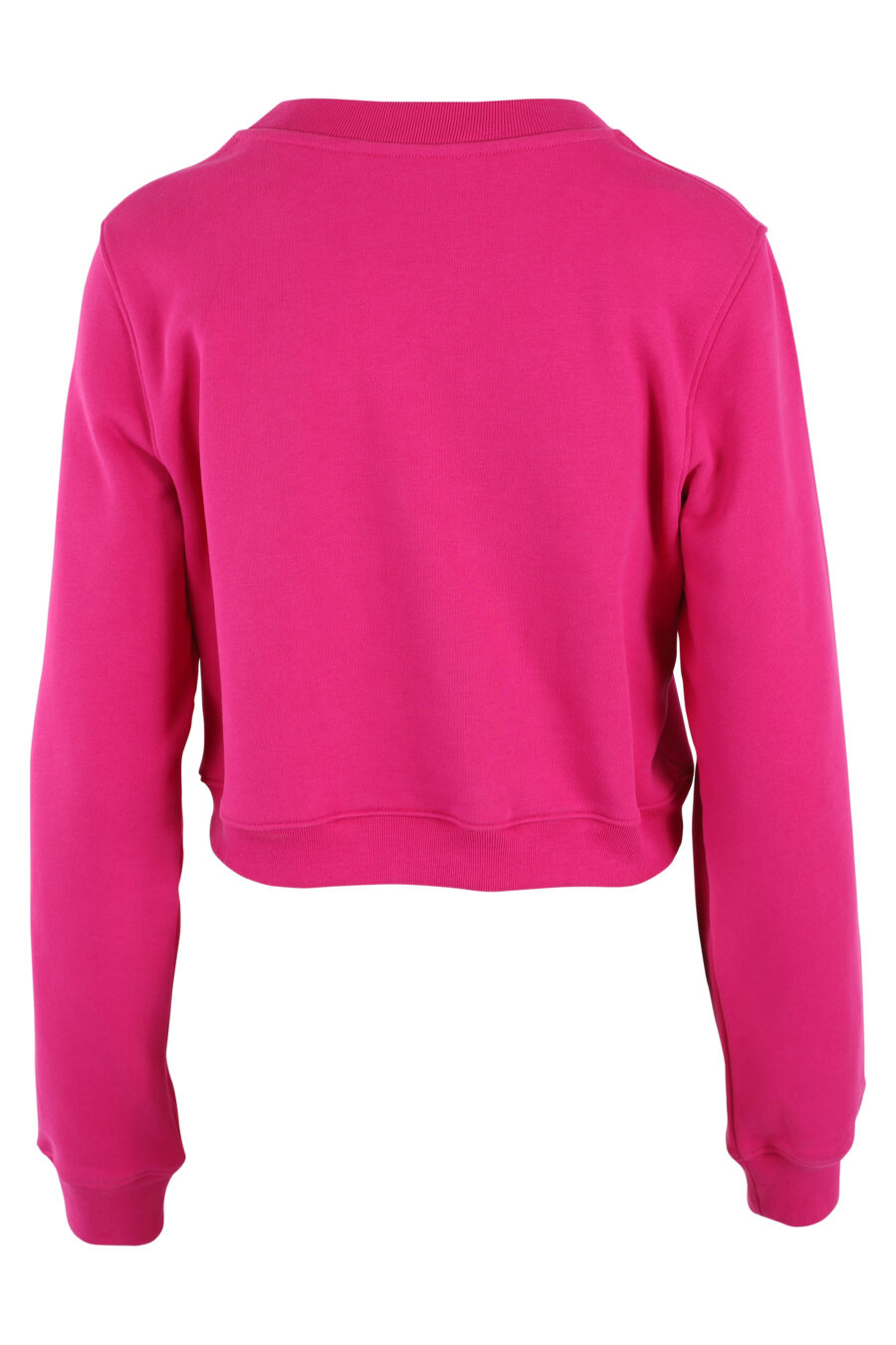 Short fuchsia sweatshirt with bear shield - IMG 5033