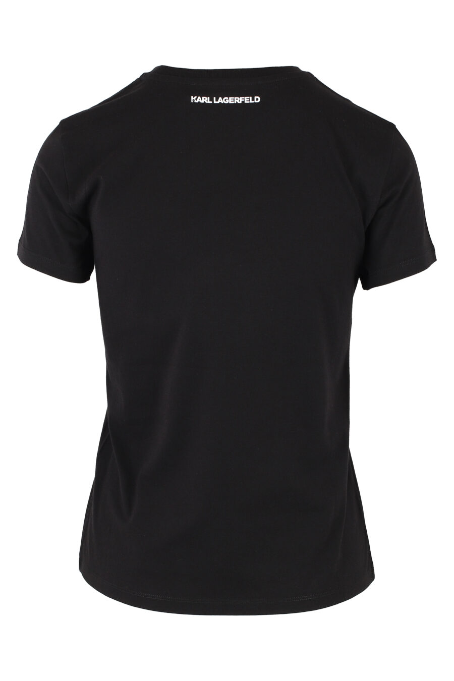 Camiseta negra con logo en strass - IMG 5039