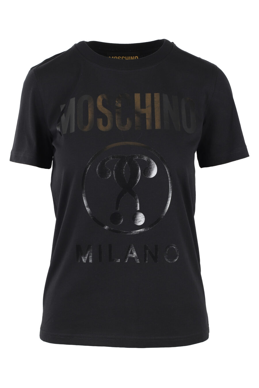 T-shirt noir avec logo monochrome - IMG 5041