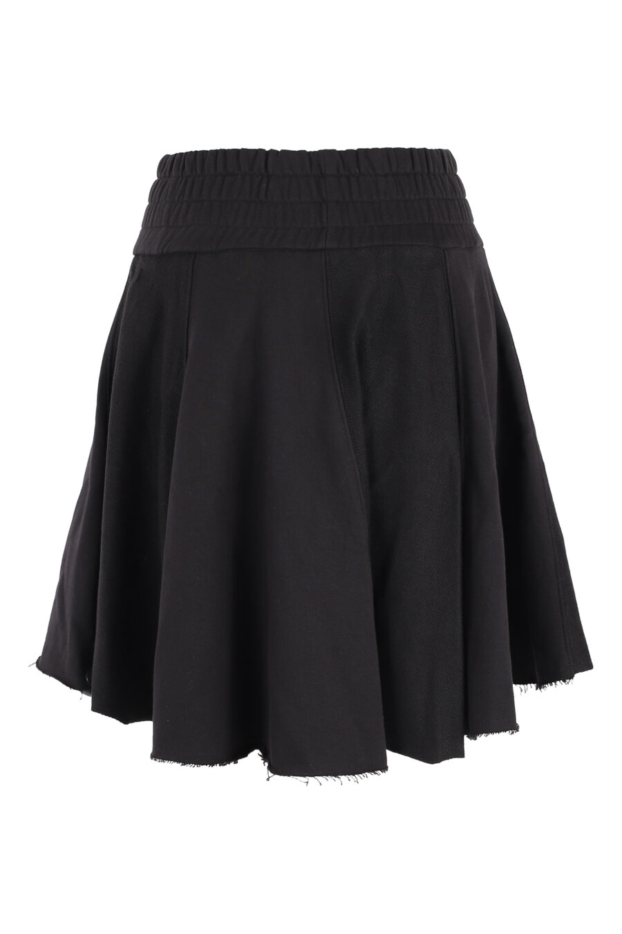 Falda corta negra con logo en cintura - IMG 5094