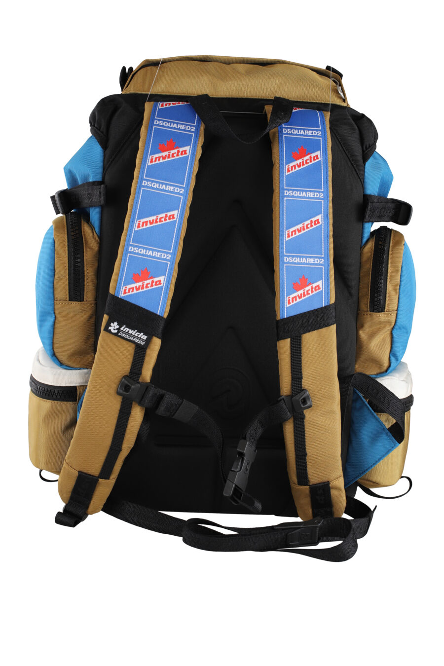 Large rucksack with pockets in blue and brown - IMG 5110