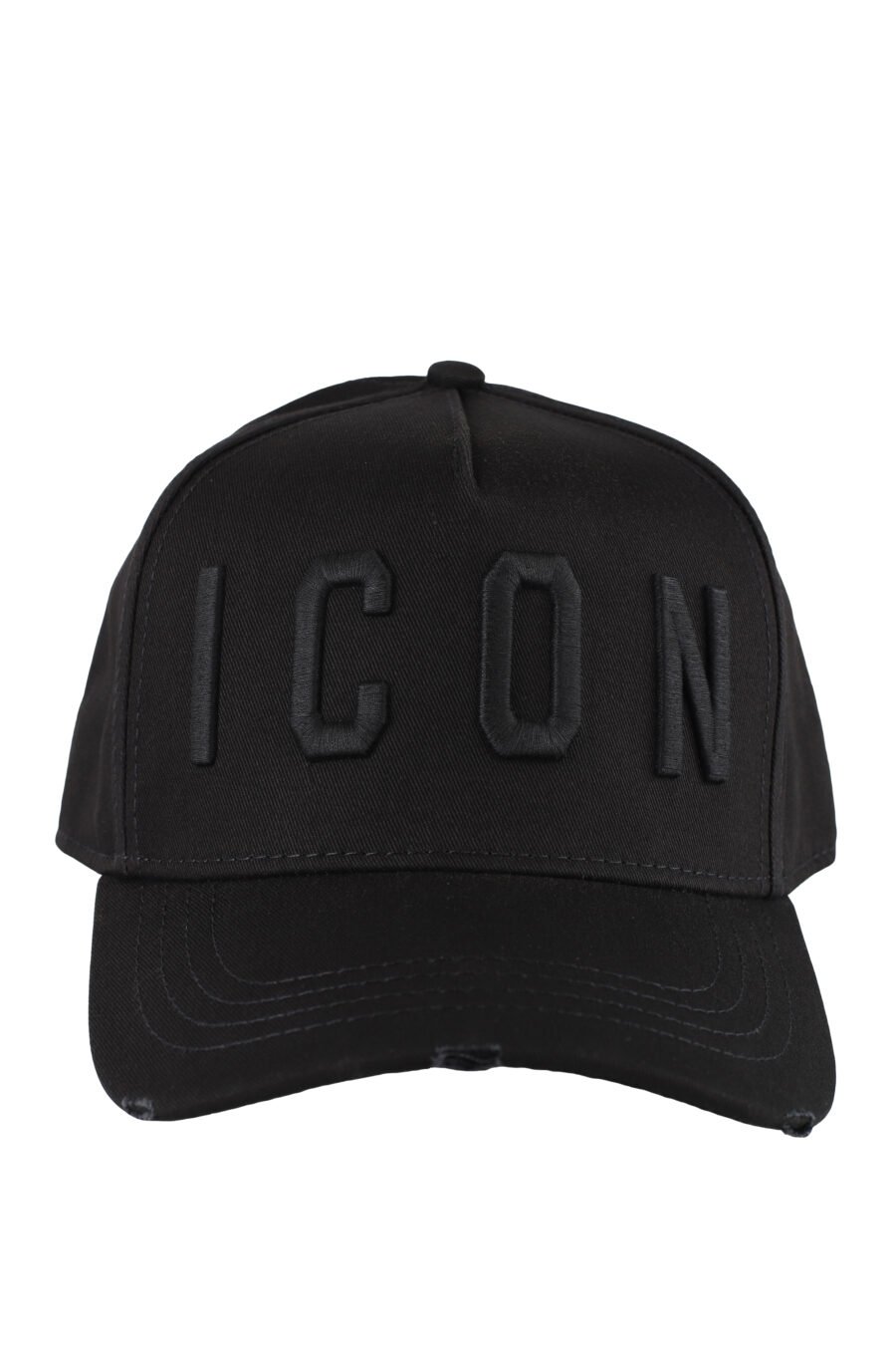 Schwarze Kappe mit einfarbigem "Icon"-Logo - IMG 5164