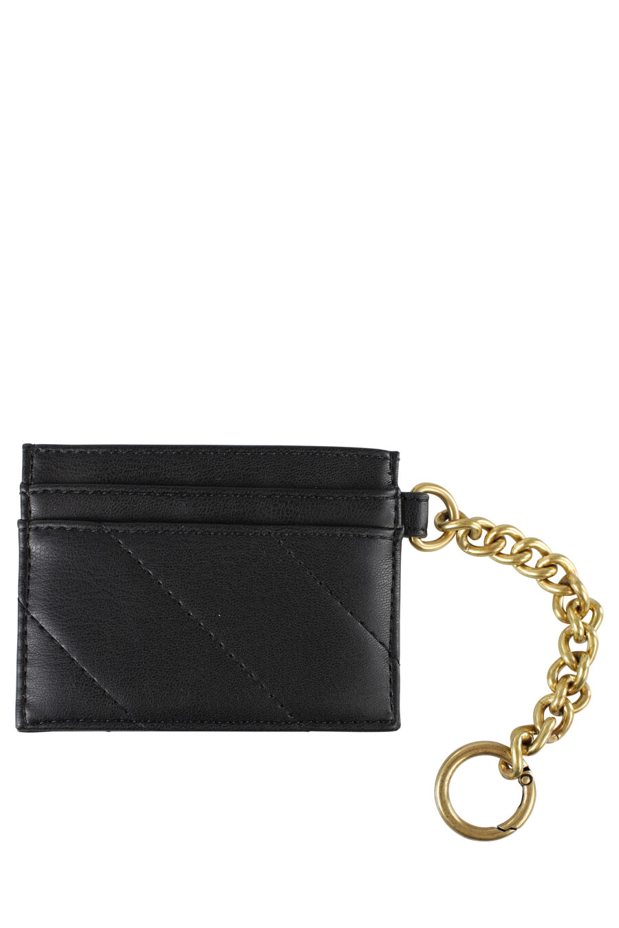 Portefeuille noir avec logo et chaîne - IMG 5304