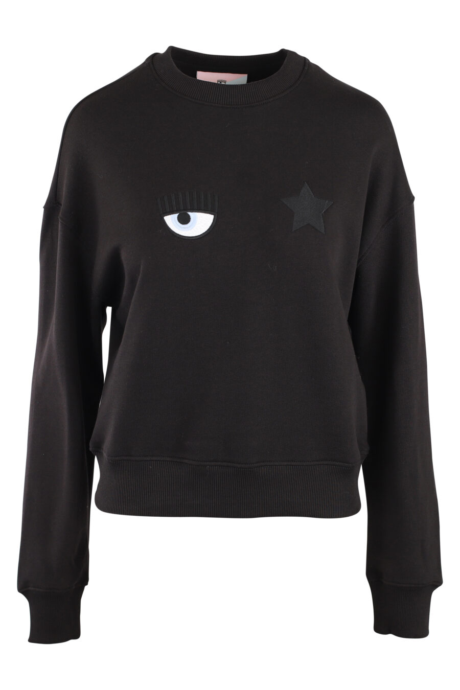 Black sweatshirt with eye and star logo - IMG 5501
