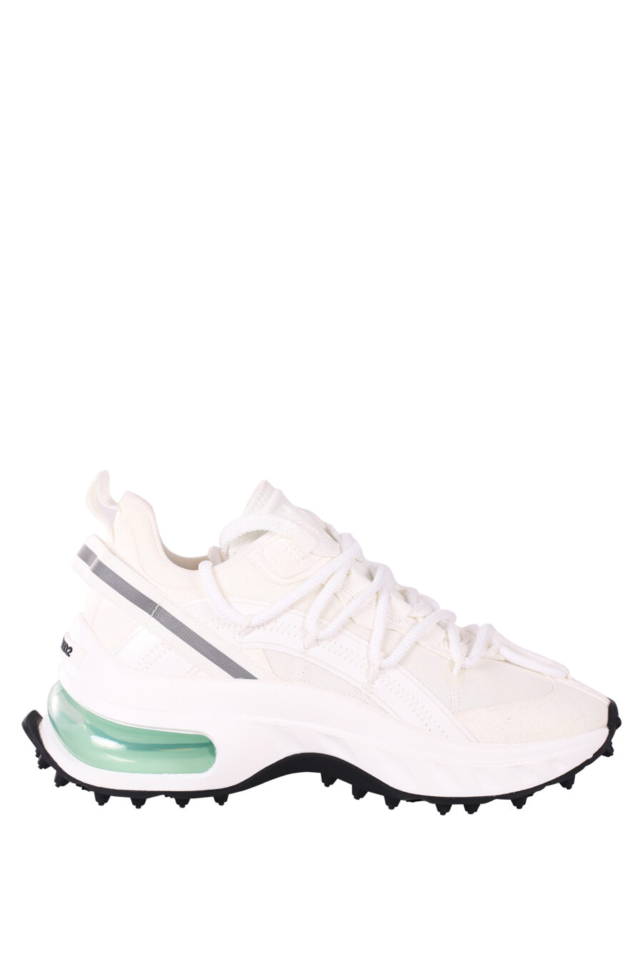 Zapatillas blancas con camara de aire verde - IMG 5836