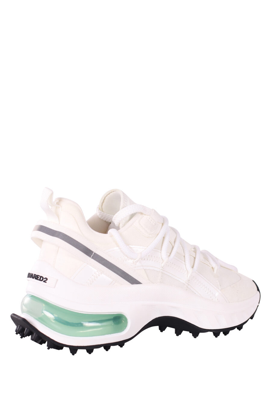 Zapatillas blancas con camara de aire verde - IMG 5837