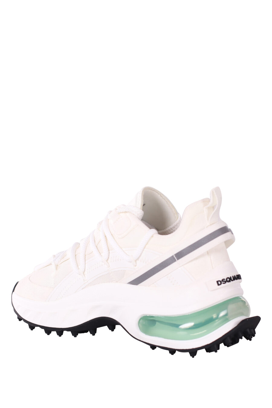 Zapatillas blancas con camara de aire verde - IMG 5839