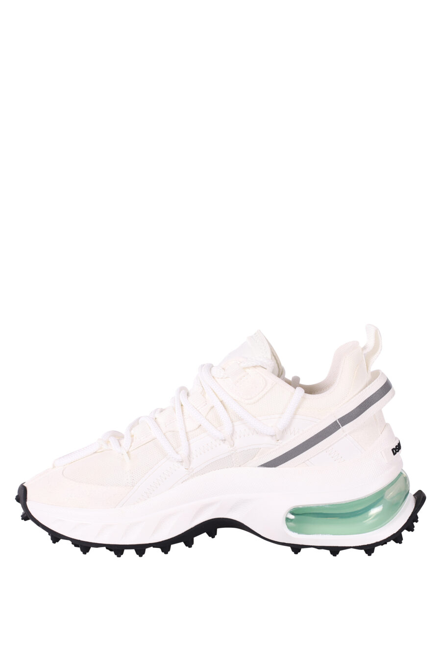 Zapatillas blancas con camara de aire verde - IMG 5840