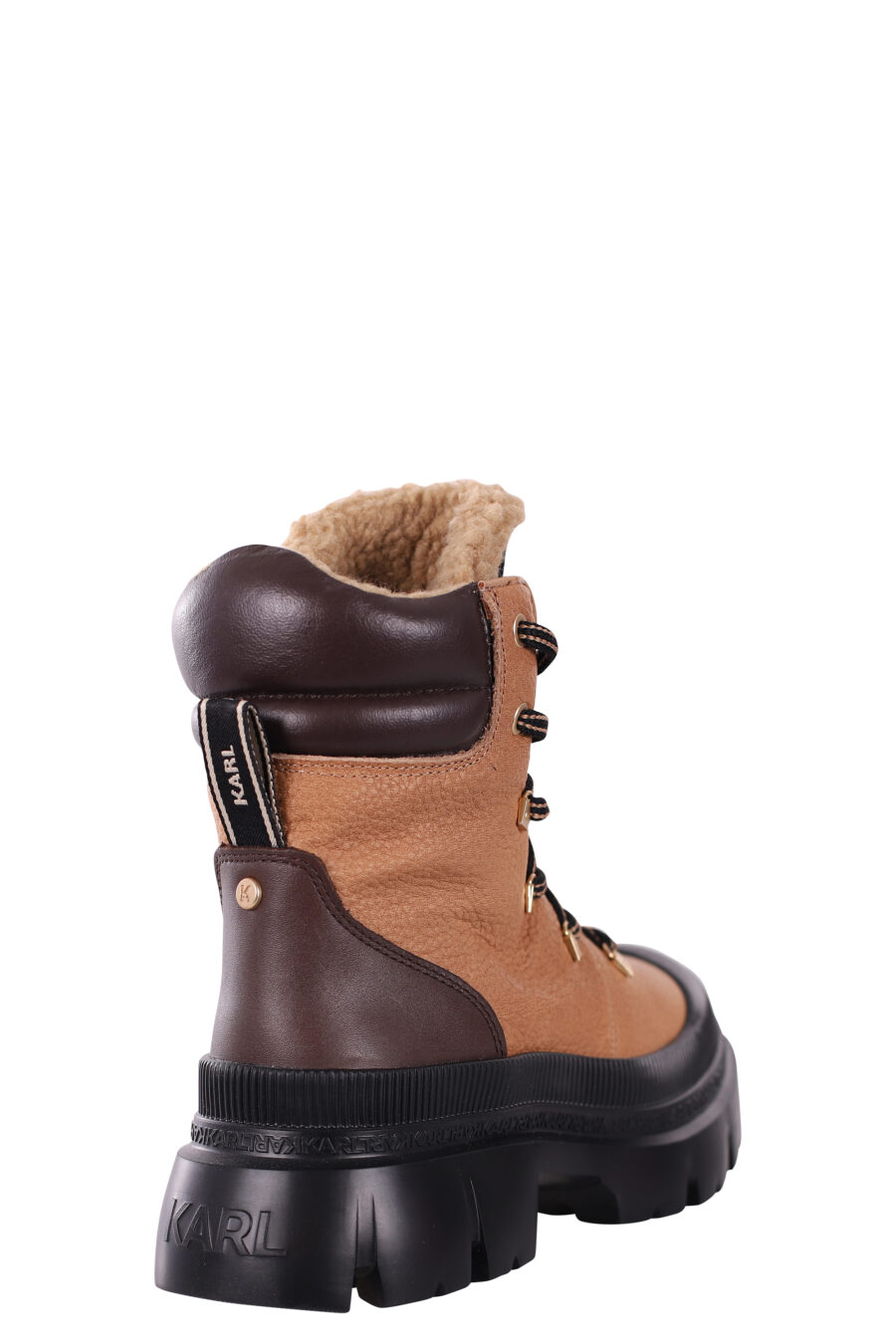 Brown ankle boots with black platform sole - IMG 5872
