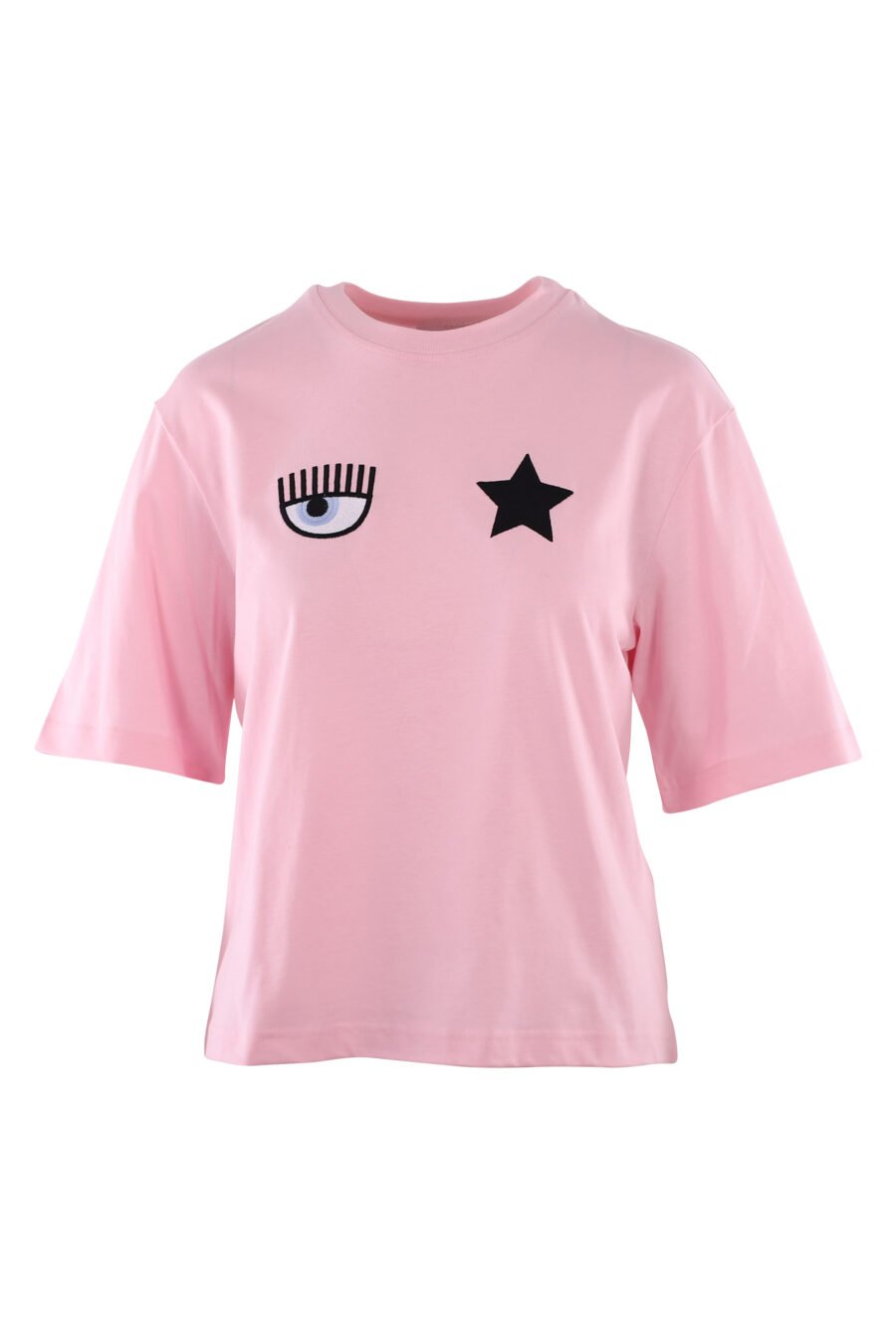Rosa T-Shirt mit Auge und Stern-Logo - IMG 6123