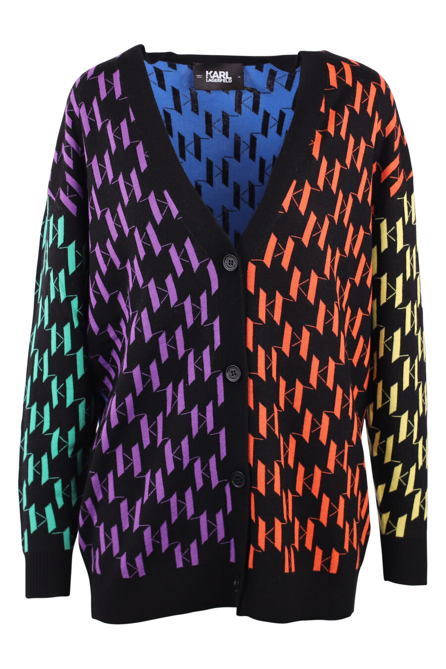 Casaco de malha multicolorido com monograma - IMG 6146