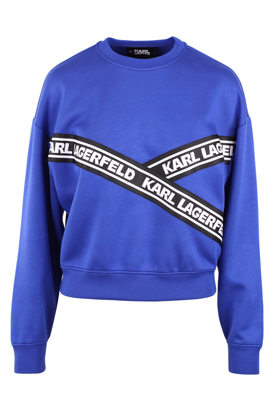 Blue sweatshirt with cross ribbon logo - IMG 6148