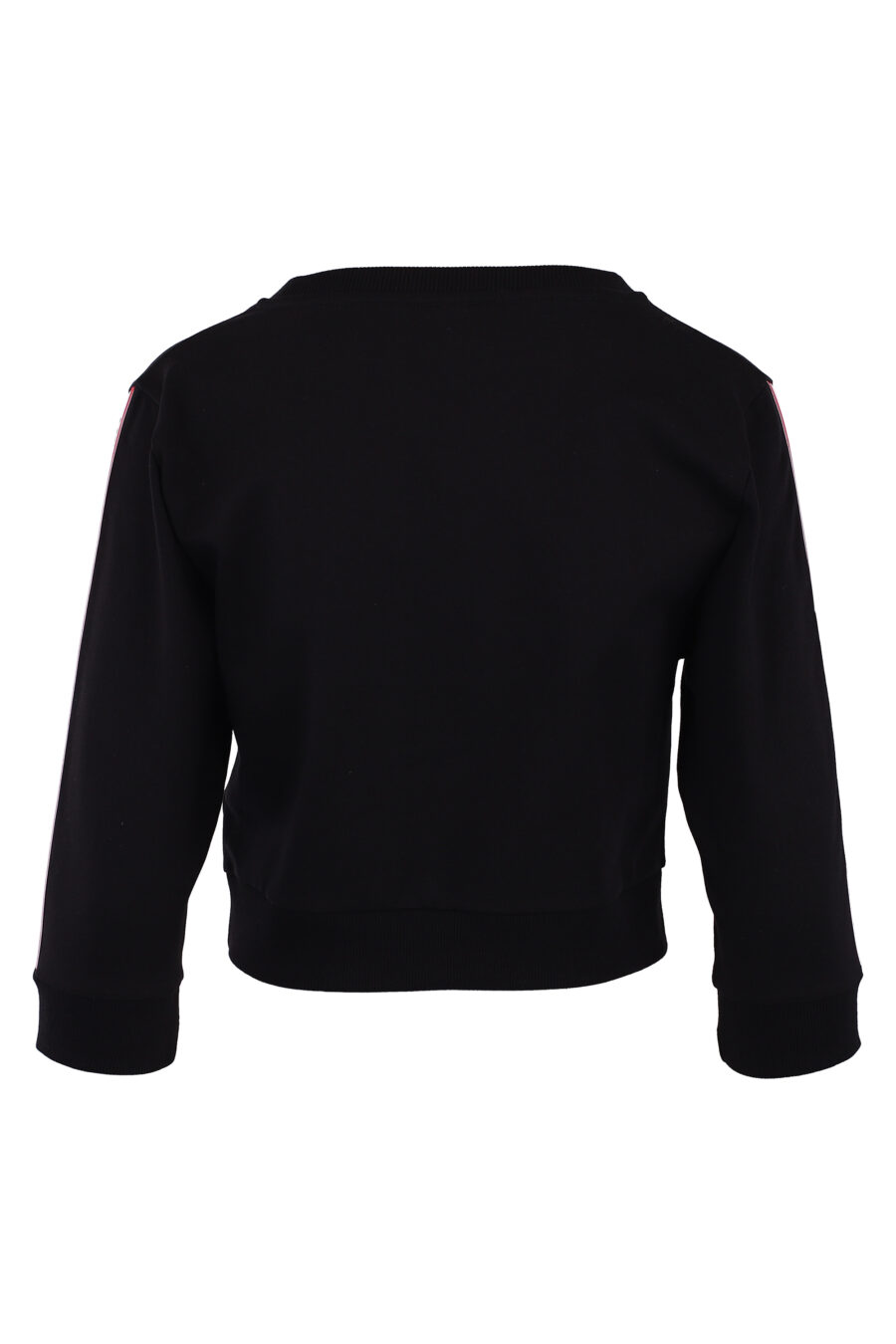 Black sweatshirt with ribbon logo on sleeves - IMG 6189
