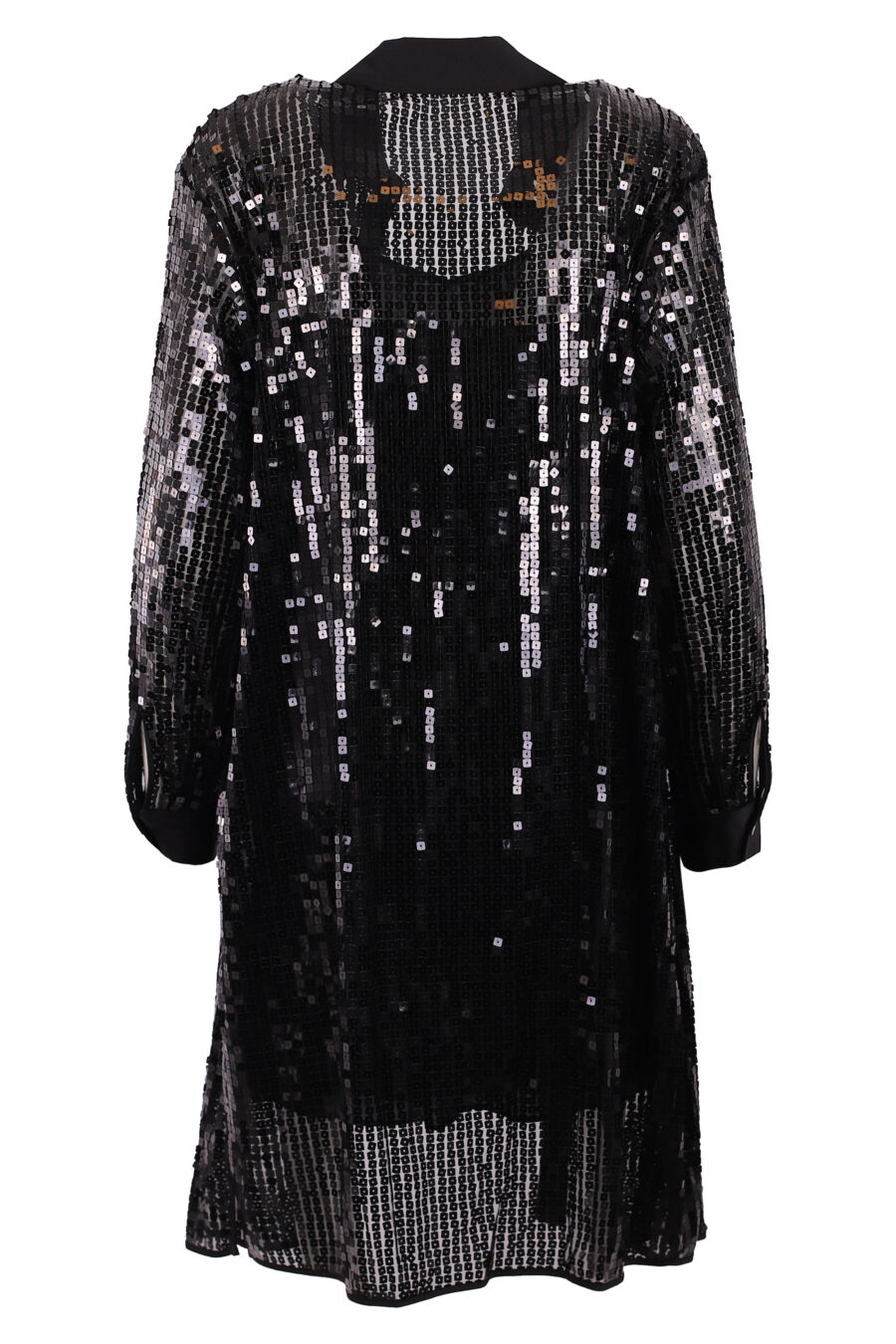 Robe tunique noire à paillettes - IMG 6264