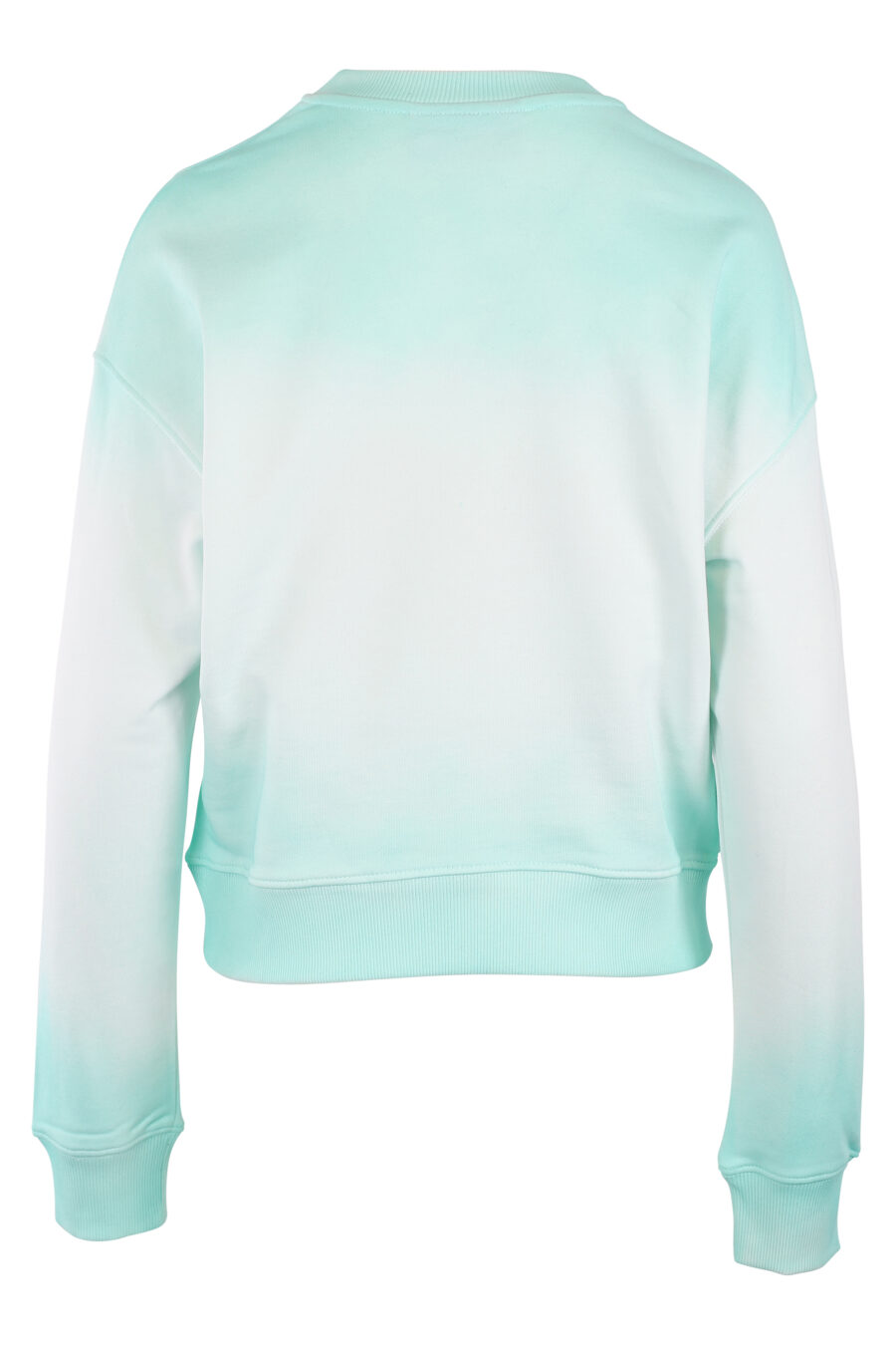 Minzgrünes Sweatshirt mit Farbverlauf und Augenlogo - IMG 6265