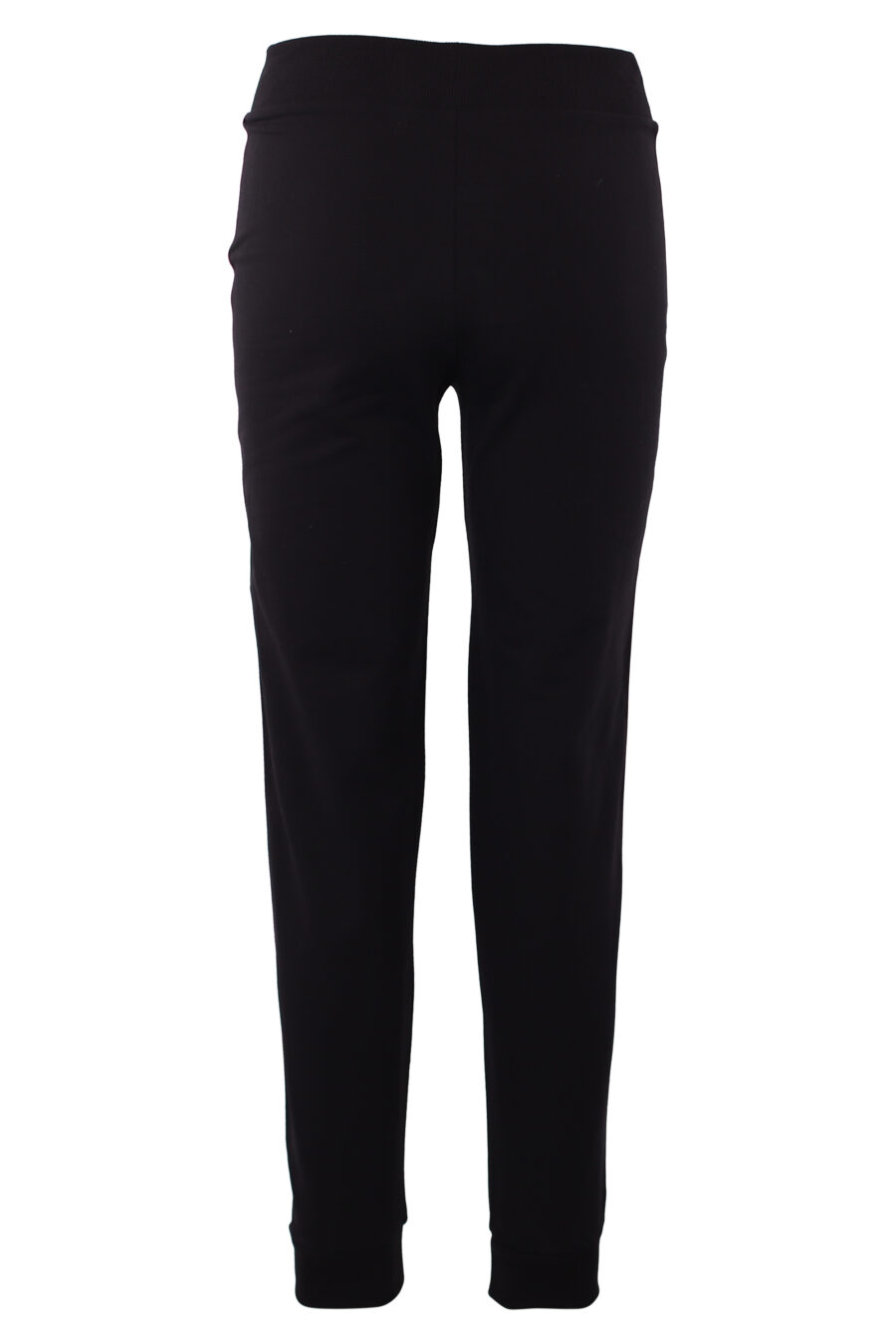 Pantalón de chándal negro con logo en cinta lateral y logo negro - IMG 6282