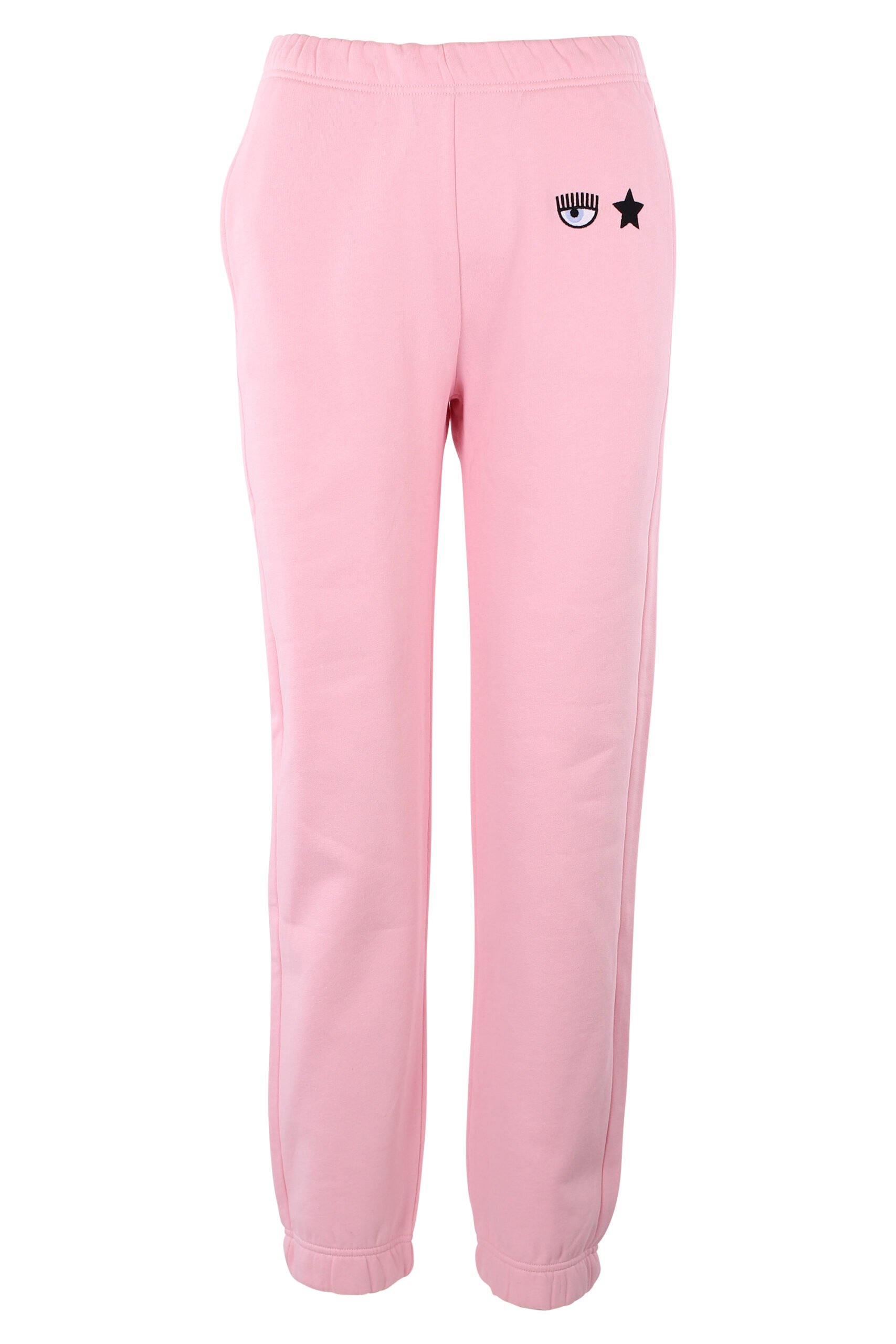 maleta contacto Dormitorio Chiara Ferragni - Pantalón de chándal rosa con logo ojo y estrella - BLS  Fashion