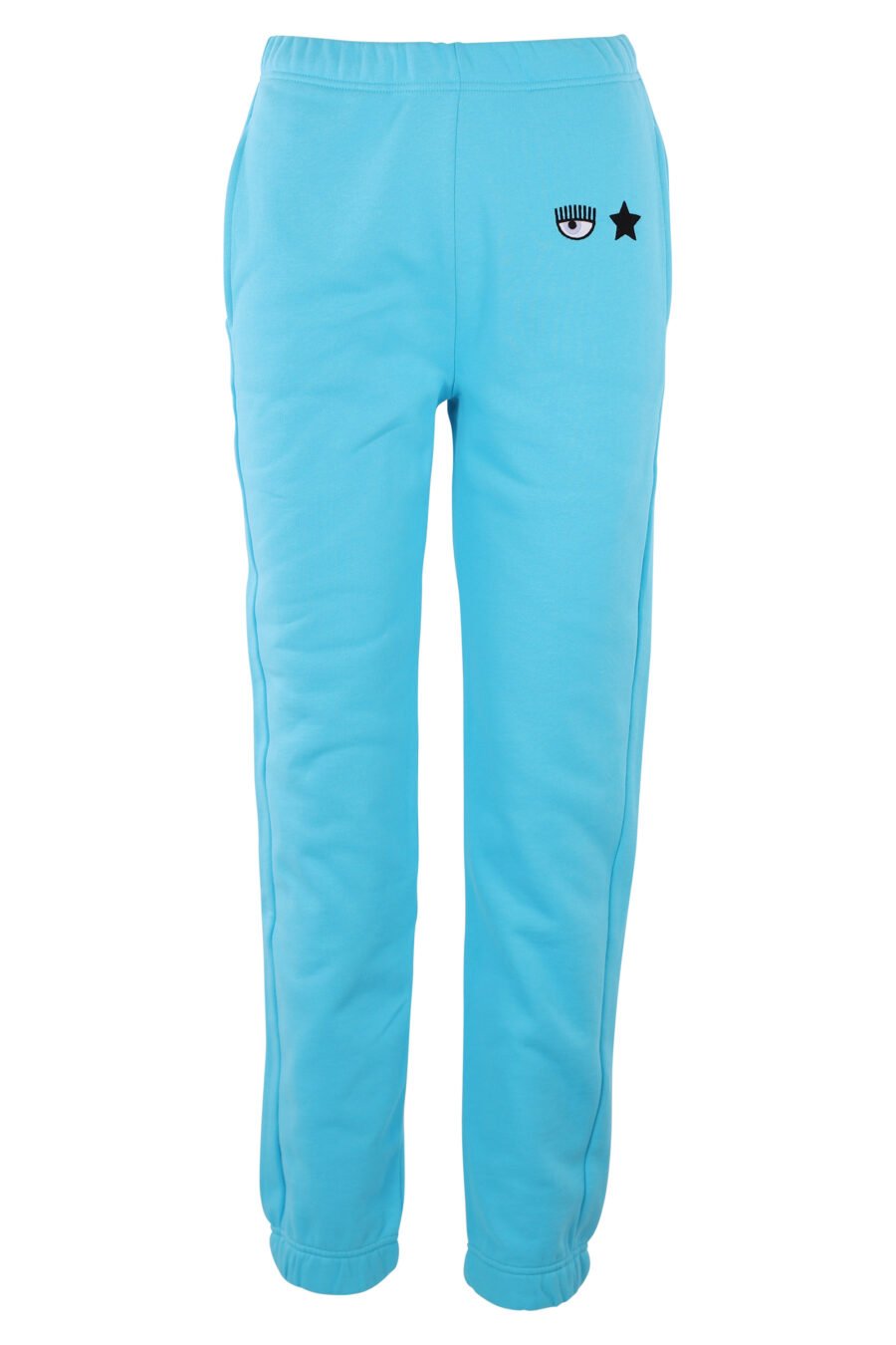 Tracksuit bottoms sky blue with eye and star logo - IMG 6330