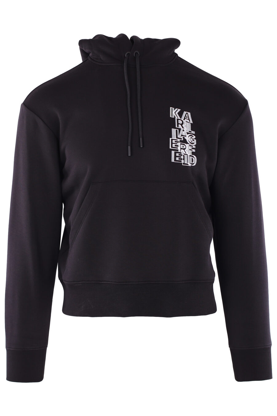 Black hoodie with graphic logo - IMG 6410