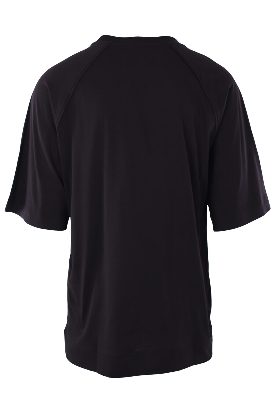 Camiseta negra con logo azul desgastado - IMG 6574