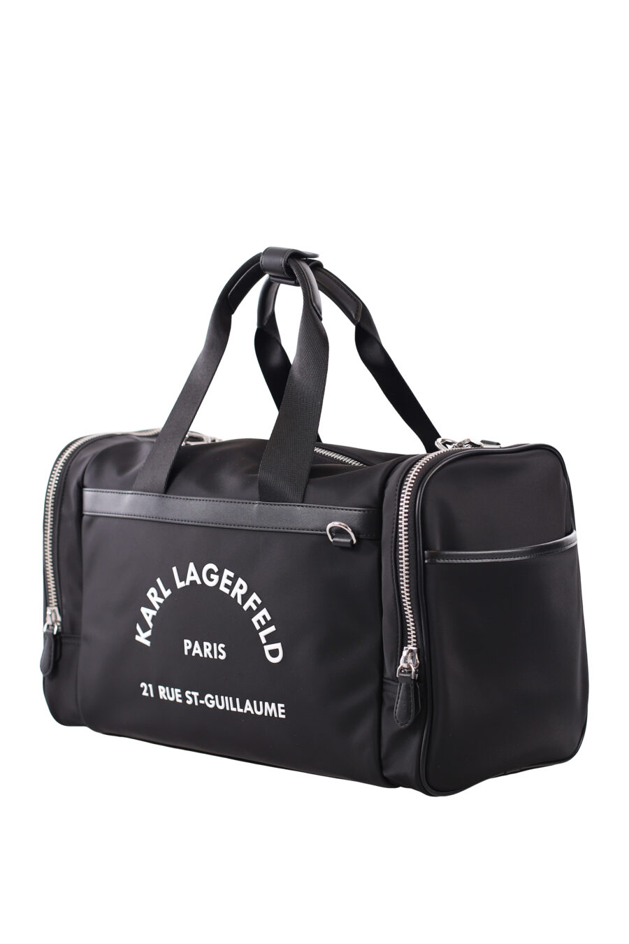 Black travel bag with "rue st-guillaume" logo - IMG 1633