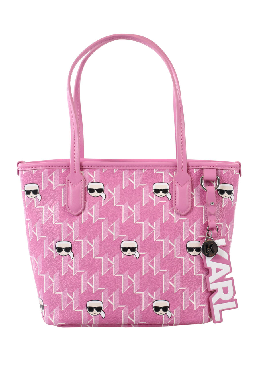 Pink mini tote bag with monogram - IMG 1676