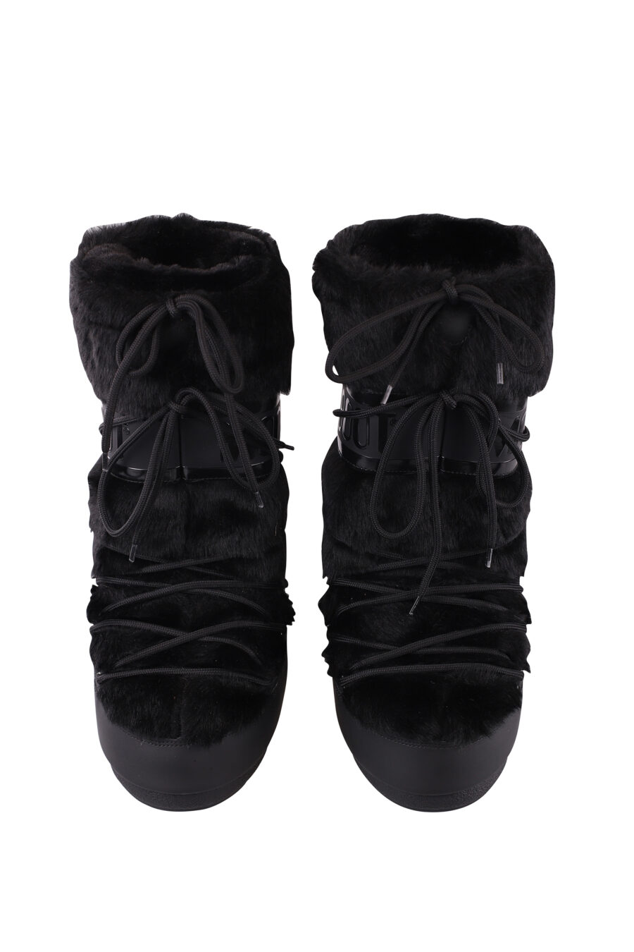 Black snow boots with monochrome logo - IMG 6675