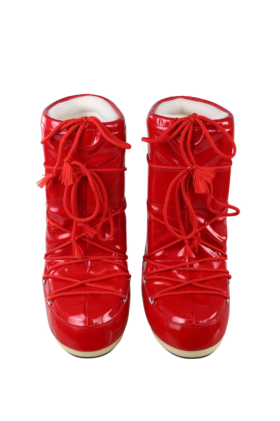 Red snow boots with monochrome logo - IMG 6704