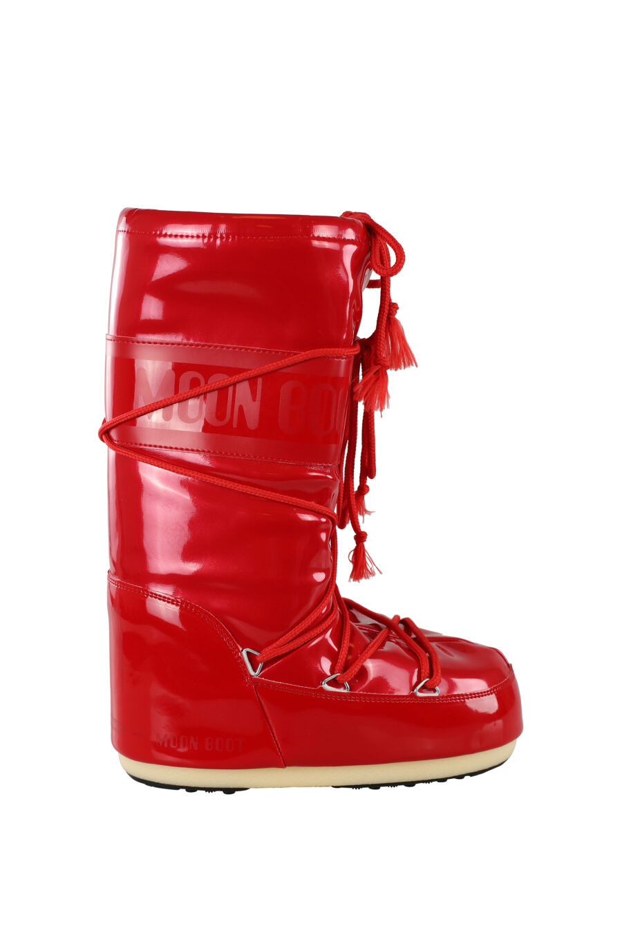 Red snow boots with monochrome logo - IMG 6748