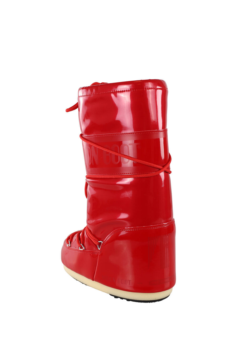 Red snow boots with monochrome logo - IMG 6750