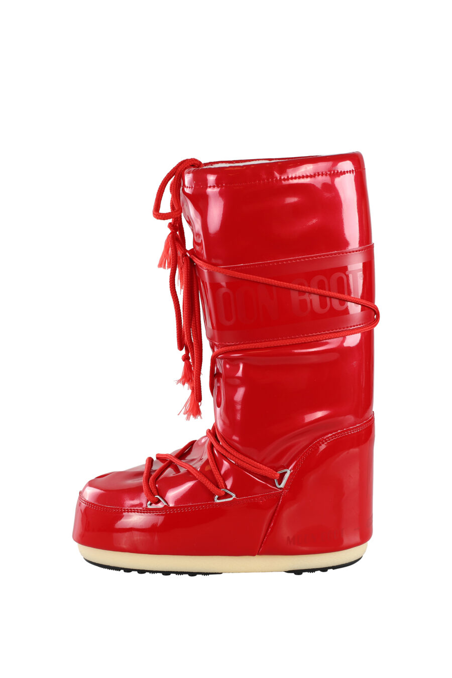 Red snow boots with monochrome logo - IMG 6751