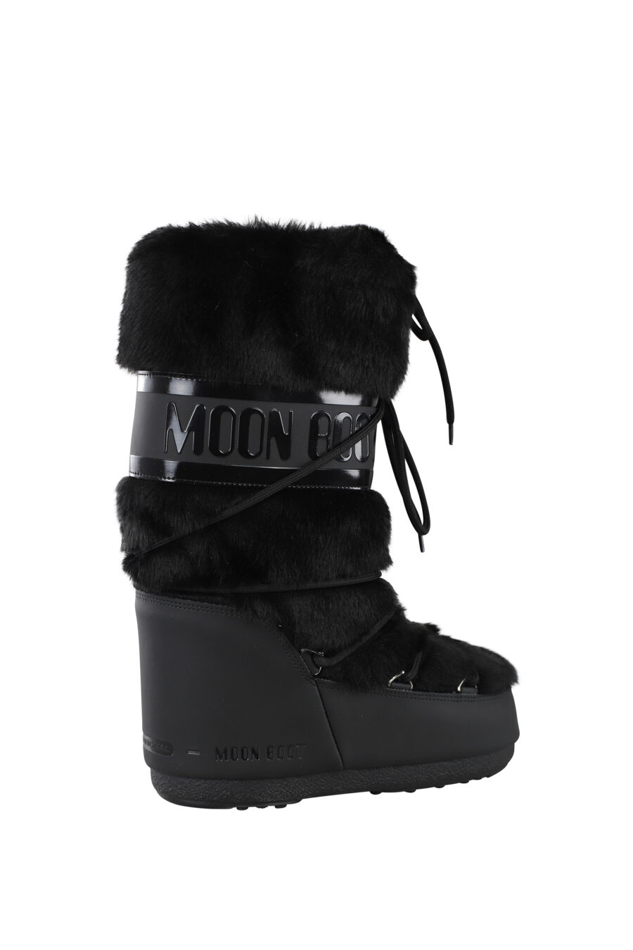 Black snow boots with monochrome logo - IMG 6793