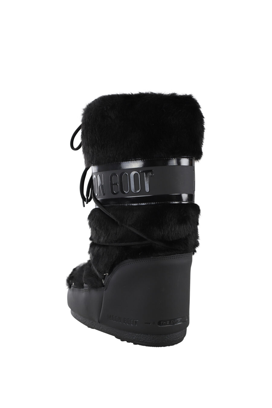 Black snow boots with monochrome logo - IMG 6794