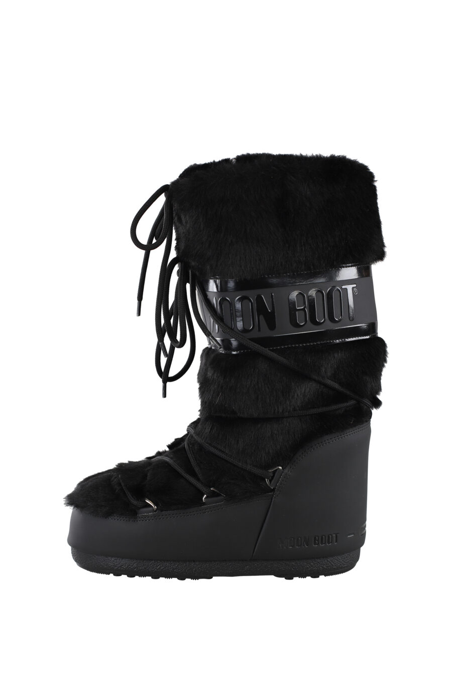 Black snow boots with monochrome logo - IMG 6795
