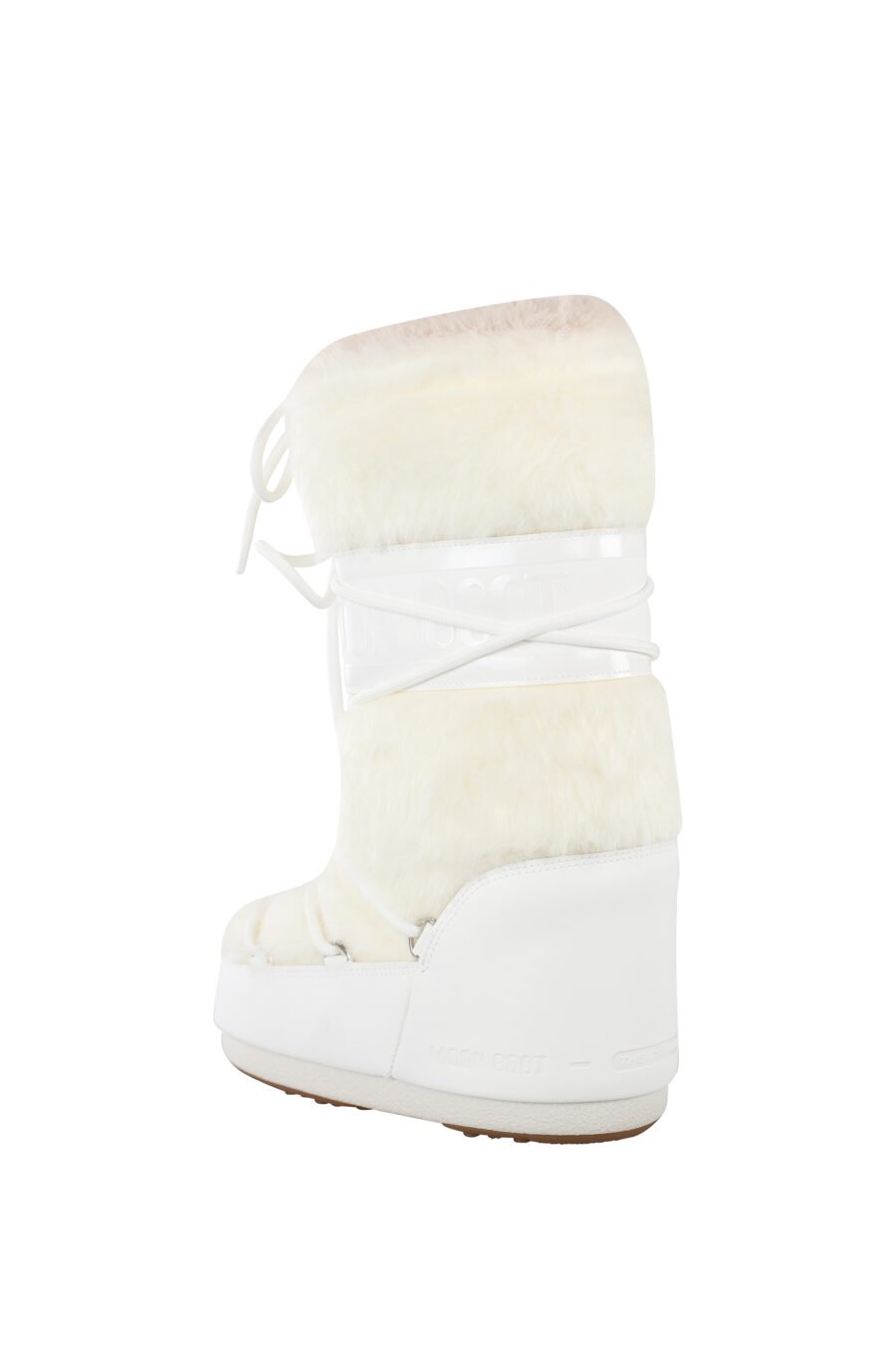 White snow boots with monochrome logo - IMG 6809