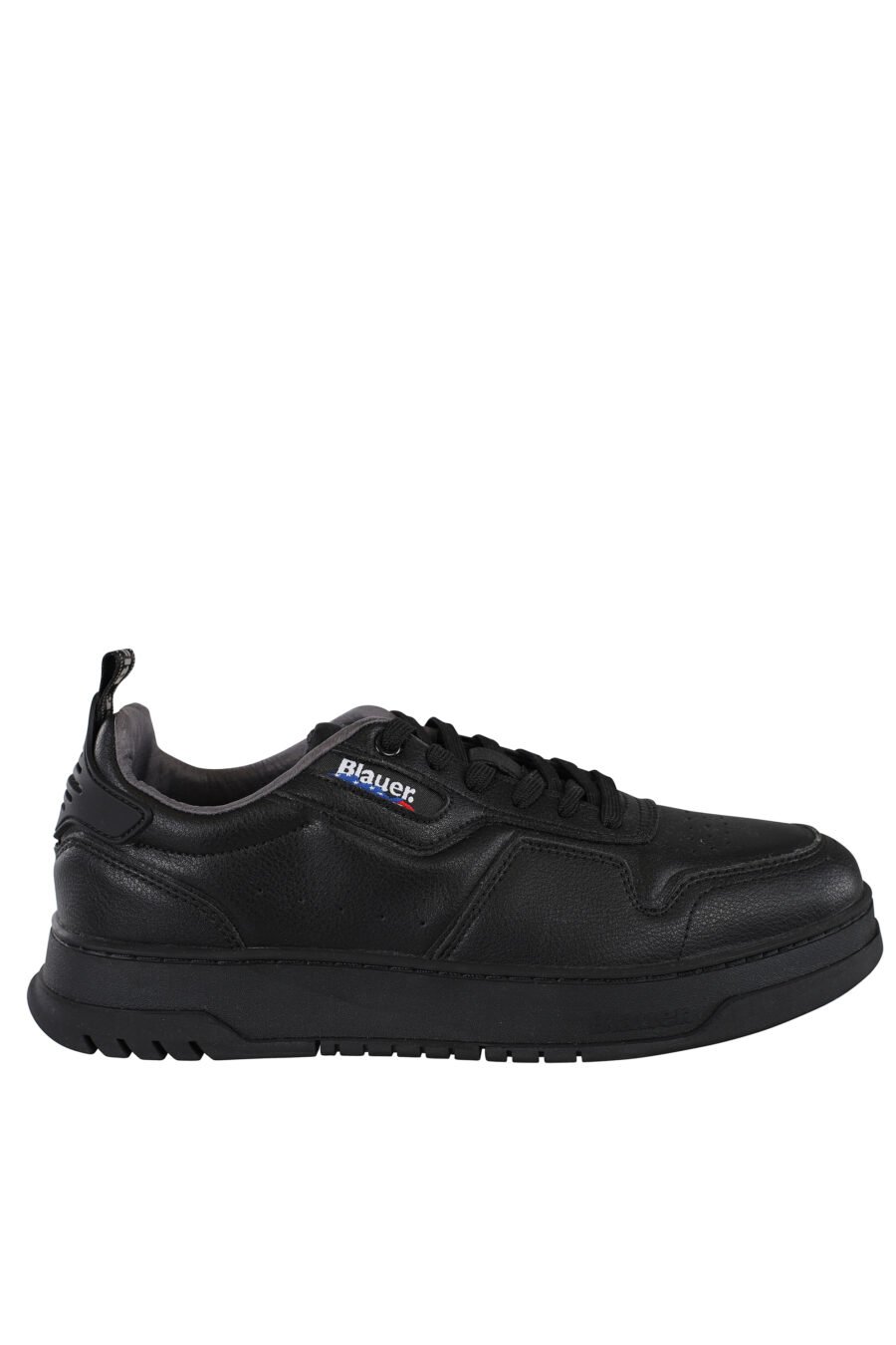 Trainers "harper" black leather with logo - IMG 6827