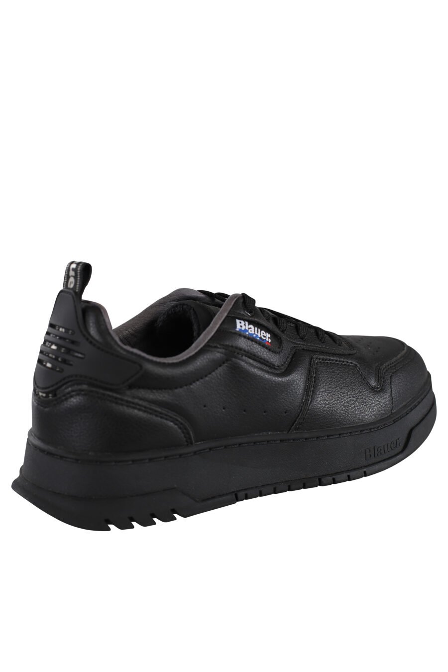Trainers "harper" black leather with logo - IMG 6828