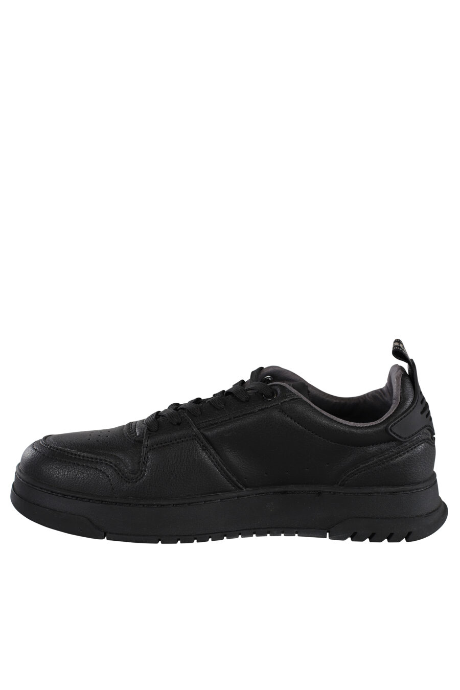 Trainers "harper" black leather with logo - IMG 6831