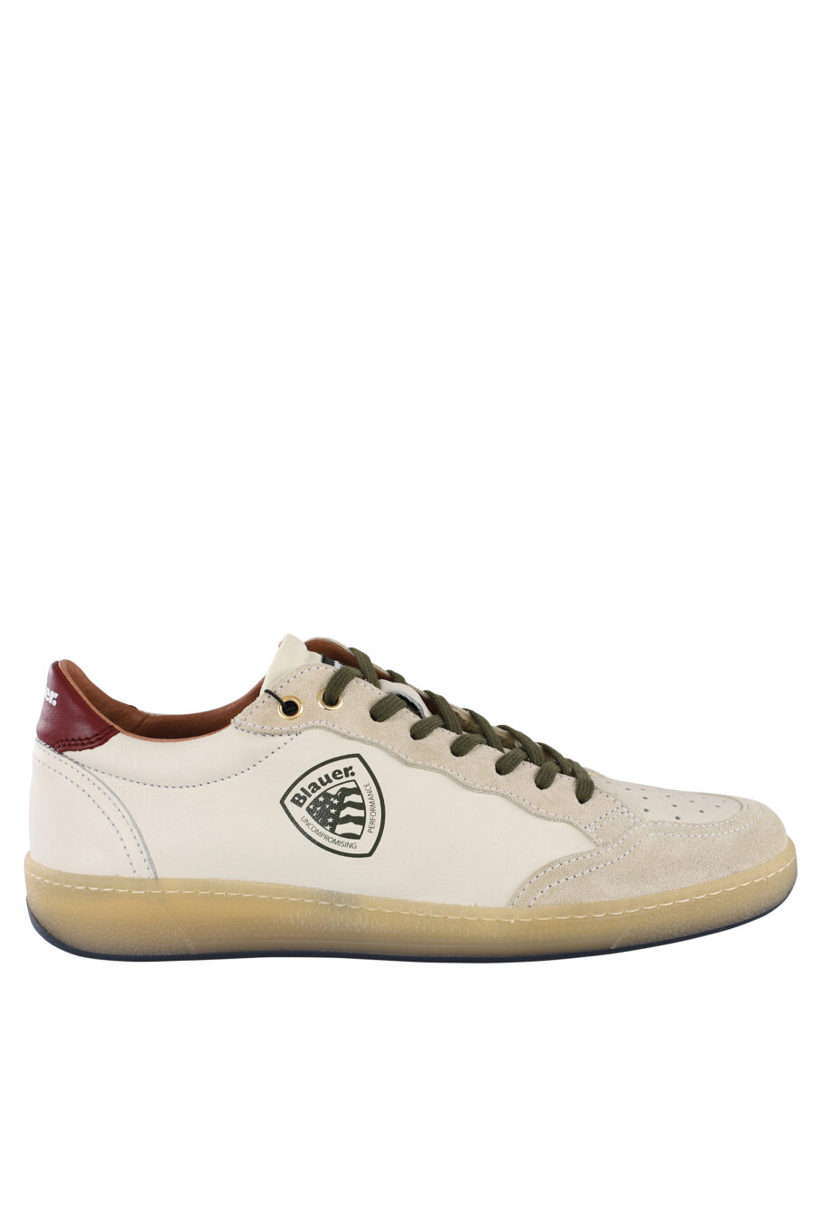 Zapatillas "murray" blancas con cordones verdes y logo - IMG 6836